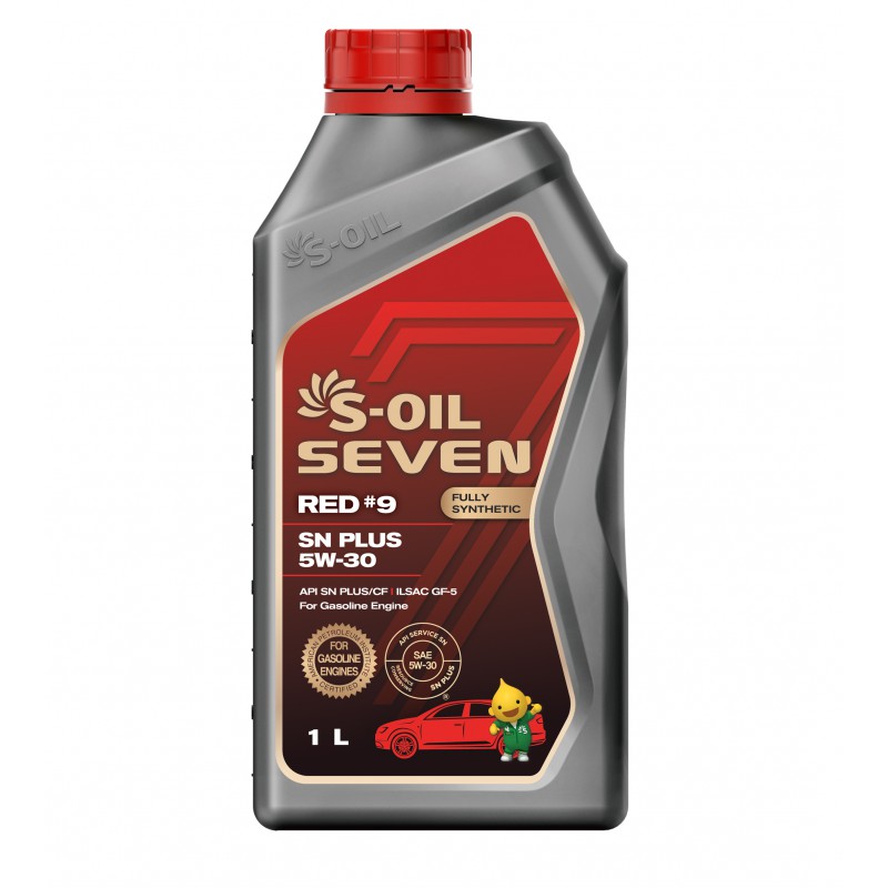 Масло Моторное S-OIL 7 RED #9 SN 5W30 .(1л), синтетика (1/12)