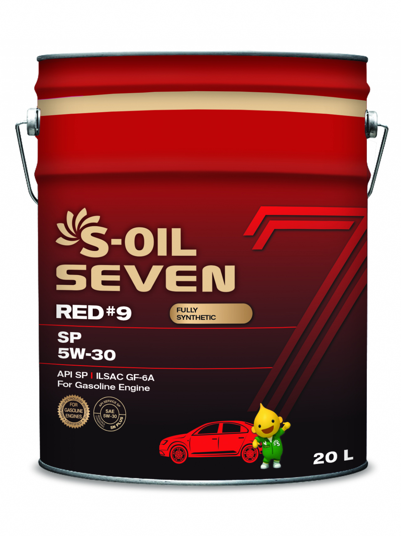 Масло Моторное S-OIL 7 RED #9 SN 5W30 (20л), синтетика