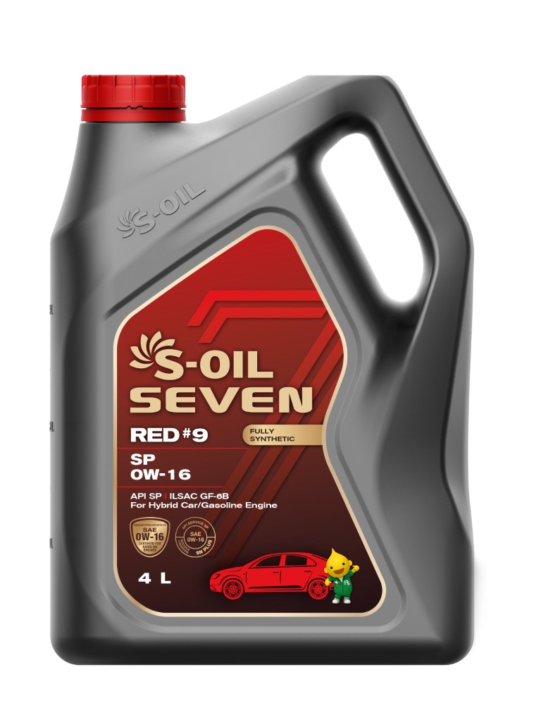 Масло Моторное S-OIL 7 RED #9 SP 0W16 (4л), синтетика (1/4)