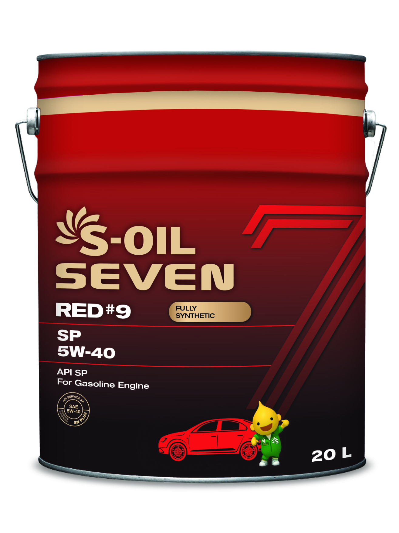 Масло Моторное S-OIL 7 RED #9 SP 5W40 (20л), синтетика