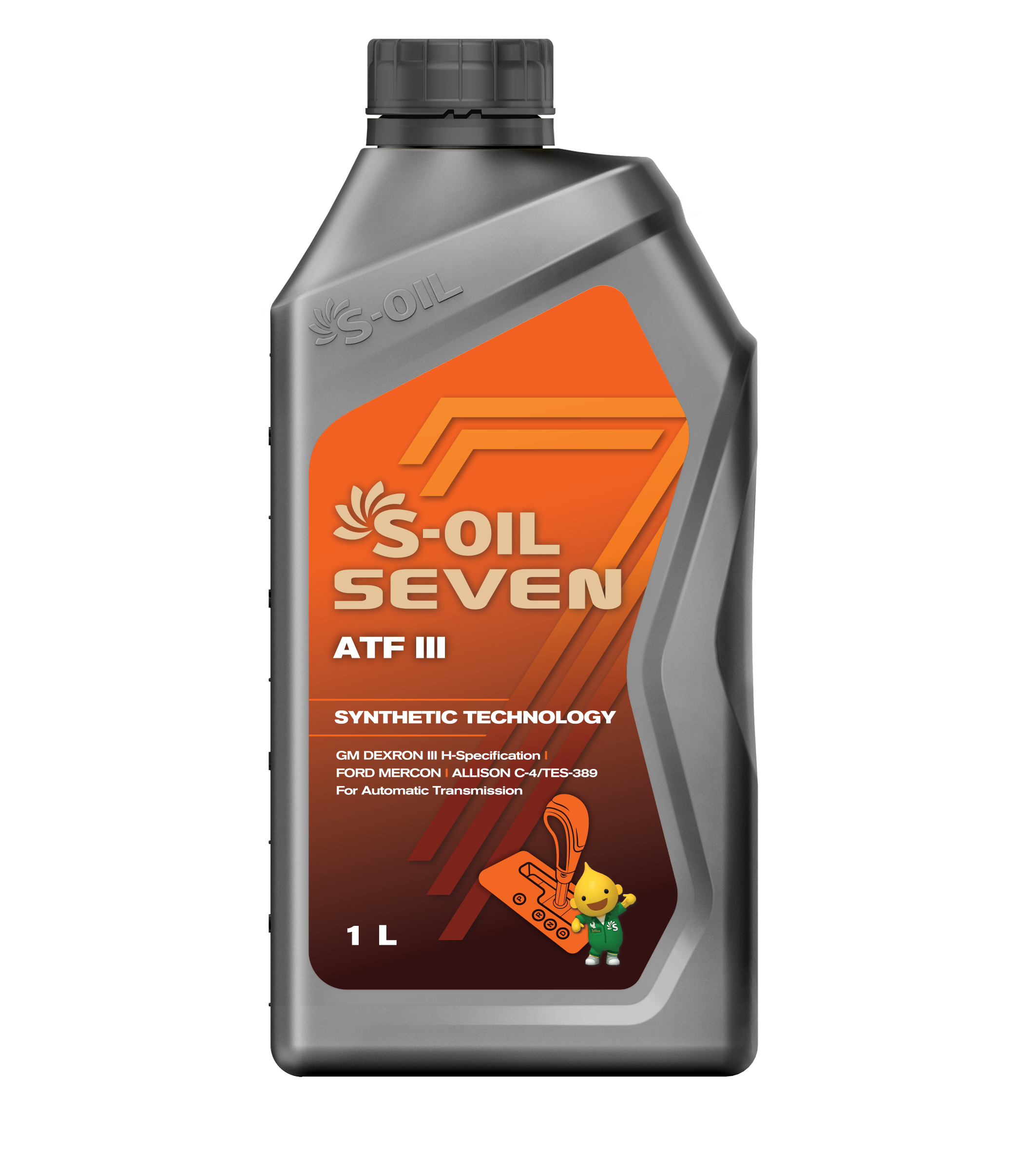 Масло Трансмиссионое S-OIL 7 ATF III (1л), синтетика (1/12)
