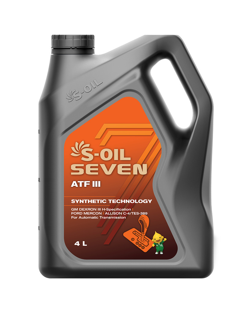 Масло Трансмиссионое S-OIL 7 ATF III (4л), синтетика (1/4)
