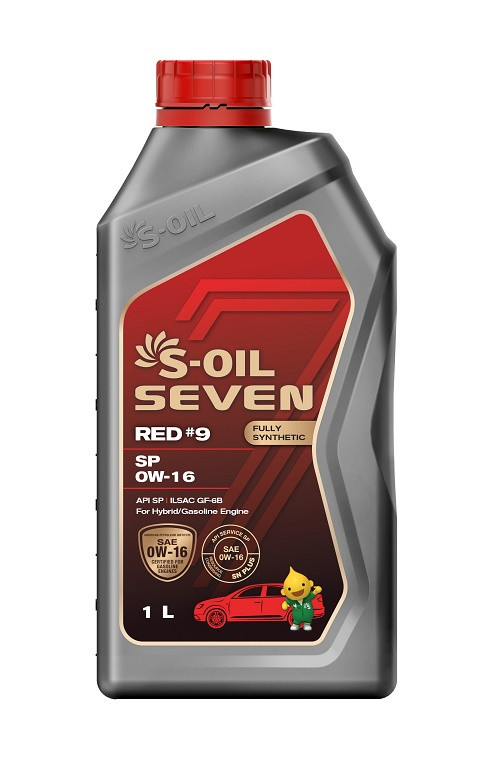 Масло Моторное S-OIL 7 RED #9 SP 0W16 (1л), синтетика (1/12)