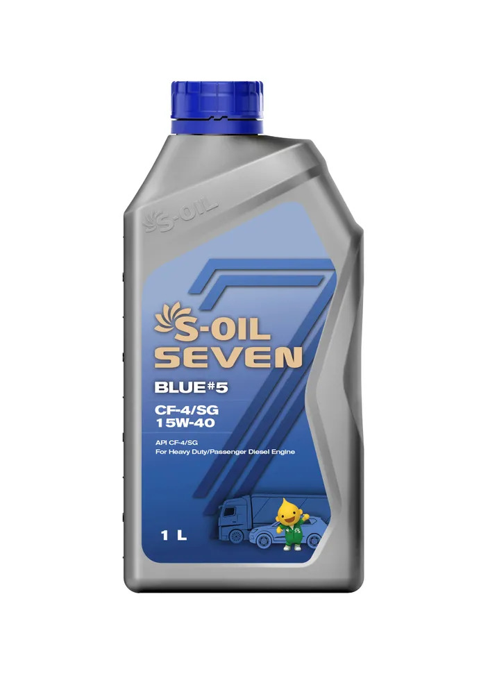 Масло Моторное S-OIL 7 BLUE #5 CF-4/SG 15W40 .(1л), (1/12)