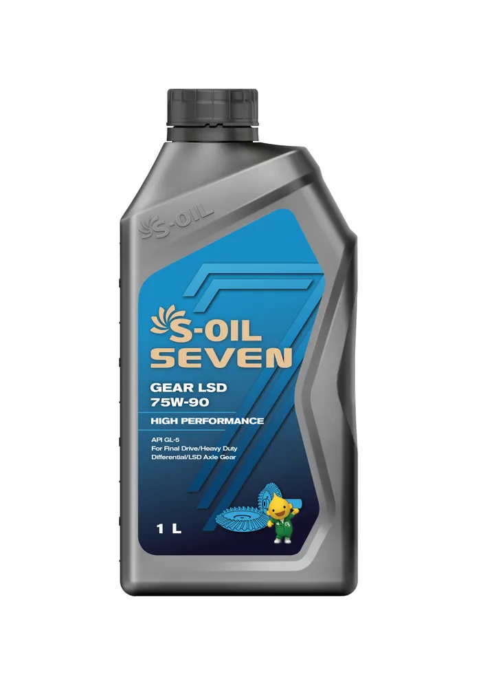Масло Трансмиссионое S-OIL 7 GEAR LSD 75W90 GL-5 (1л), синтетика (1/12)